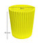 simpa 2PC XL Yellow Wave Plastic Planters.