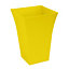 simpa 2PC Yellow Large Milano Plastic Planters.