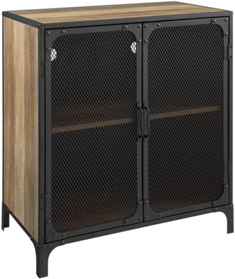 Rustic store industrial cabinet