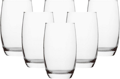 simpa 390ml Classic Highball Drinking Glasses, Set of 6