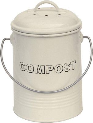 simpa 3L Cream Compost Food Waste Recycling Bin Caddy