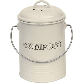 simpa 3L Cream Compost Food Waste Recycling Bin Caddy