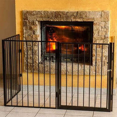 simpa 4 Panel Safety Gate Nursery Guard Fire Guard 76cm (H) x 240cm (W)