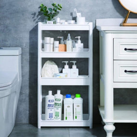 1pc Skincare Products Storage Rack Luxury Bathroom Double-Layered Storage  Shelf Toiletries Organizer Box For Vanity And Bathroom