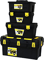 simpa 4PC Toolbox Organiser Set: 26", 19", 16" Toolbox & Tool Caddy.
