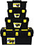simpa 4PC Toolbox Organiser Set: 26", 19", 16" Toolbox & Tool Caddy.