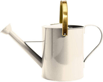 simpa 5 Litre Copper & Cream Galvanised Watering Can with Watering Rose.