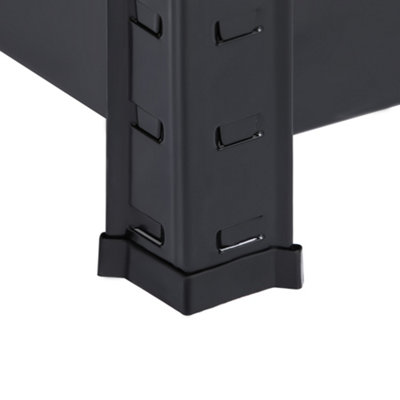 simpa 5 Tier Metal Black Shelving Racking Unit - 875 KG Max Load