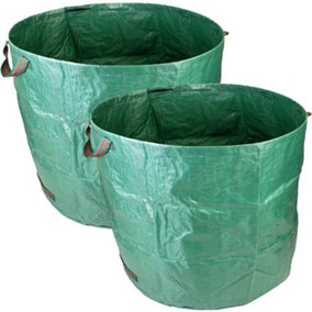 simpa 500L Heavy Duty Double Stitched Garden Bags 86cm x 86cm - Pack of 2