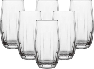 simpa 510ml Highball Tumbler Drinking Glasses, Set of 6