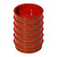 simpa 6PC Red Glazed Traditional Handmade Spanish Tapas Cazuelas Serving Bowls - 11.5cm Dia
