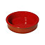 simpa 6PC Red Glazed Traditional Handmade Spanish Tapas Cazuelas Serving Bowls - 11.5cm Dia