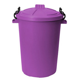 simpa 85L Purple Plastic Locking Lid Bin