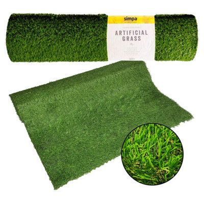 simpa Artificial Grass Roll - 2m x 1m / 6.6ft x 3.3ft