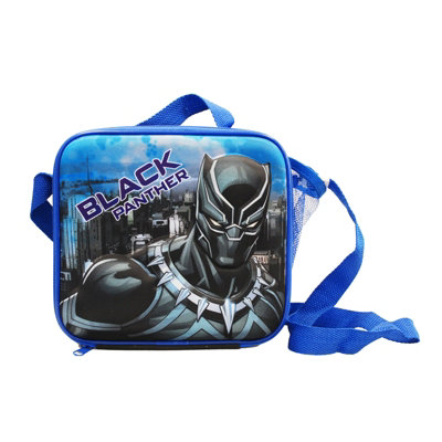 simpa Black Panther 7PC Back to School Bundle with 3D Insulated Lunch Bag.