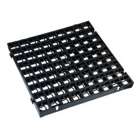 simpa Black Pathway Gravel Grass Stabilisation Grid Tile - Set of 16