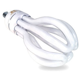 Simpa Bright White Energy Saver Spiral CFL Light Bulb 105W 4U B22