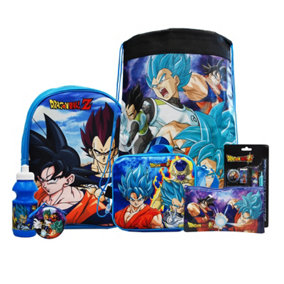 simpa Dragonball Z 7PC Back to School Bundle with 3D Insulated Lunch Bag.