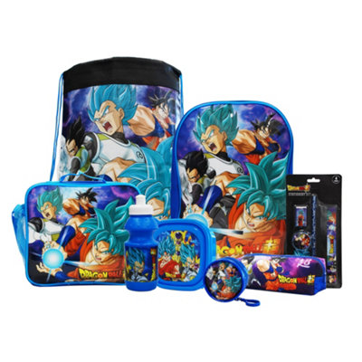 simpa Dragonball Z 8PC Back to School Bundle with Insulated Lunch Bag.