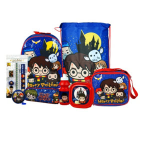 simpa Harry Potter 8PC Back to School Bundle with Insulated Lunch Bag.