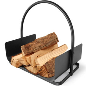 simpa Kingsman Black Log Firewood Cradle