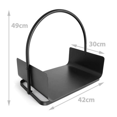 simpa Kingsman Black Log Firewood Cradle - 4
