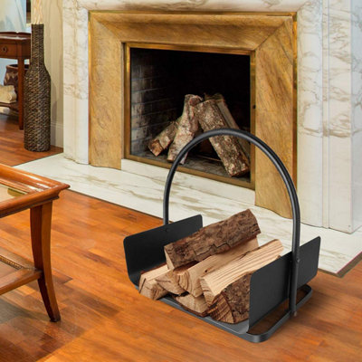 simpa Kingsman Black Log Firewood Cradle - 5