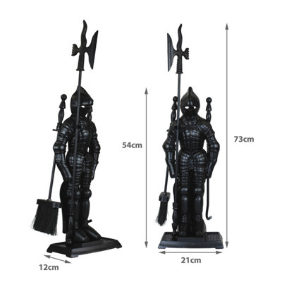 simpa Knightsbridge 29" Black 5PC Companion Set - 5