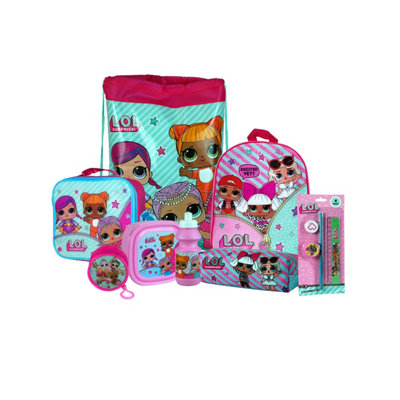 simpa L.O.L Surprise 8PC Back to School Bundle with Insulated Lunch Bag.