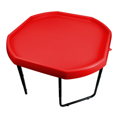 simpa Large 100cm Red Mixing Play Tray Sand Pit Toys with 3 Tier Height Adjustable Stand