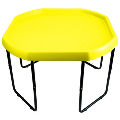 simpa Large 100cm Yellow Mixing Play Tray Sand Pit Toys with 3 Tier Height Adjustable Stand