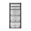 simpa Large 5 Drawer Grey Storage Tower Unit