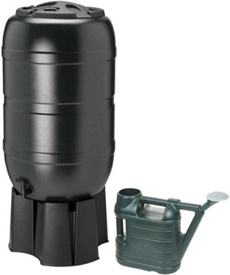 simpa Large Capacity 210L Water Butt, Stand and Watering Can