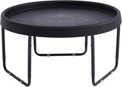 simpa Large ROUND 100cm Mixing Play Tray - BLACK with 3 Tier Height ...