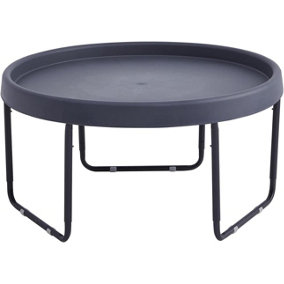 simpa Large ROUND 100cm Mixing Play Tray - GREY with 3 Tier Height Adjustable Stand.