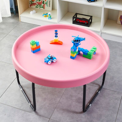 simpa Large ROUND 100cm Mixing Play Tray - PINK with 3 Tier Height Adjustable Stand. - 7