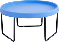 simpa Large ROUND 100cm Mixing Play Tray - SKY BLUE with 3 Tier Height Adjustable Stand.