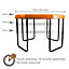 simpa Medium 70cm Orange Mixing Play Tray Sand Pit Toys with 3 Tier Height Adjustable Stand