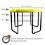 simpa Medium 70cm Yellow Mixing Play Tray Sand Pit Toys with 3 Tier Height Adjustable Stand