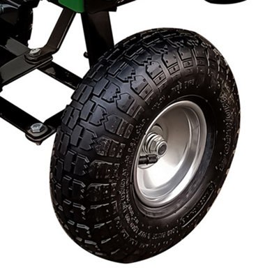 simpa Multi-Purpose Black All Terrain Tipping Barrow Cart with Pneumatic Tyres - 6