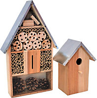 simpa Nest & Wildlife Box Set: Large Bug Hotel & Bird Box