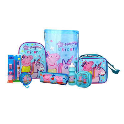 Peppa Pig Lunch Box for Girls Set - Bundle with Insulated Peppa Pig Lunch Bag, Peppa Pig Stickers, More | Peppa Pig Lunch Container