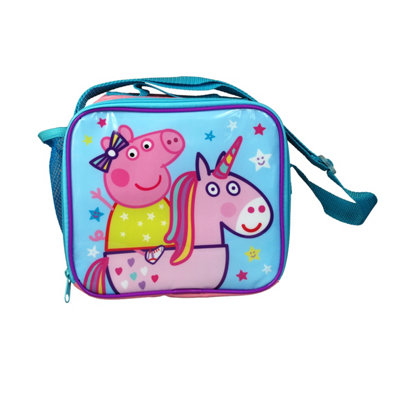 simpa Peppa Pig Unicorn 8PC Back to School Bundle with Insulated Lunch Bag