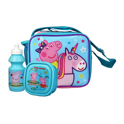 Thermal Lunchbox Peppa Pig Cosy Corner Light Blue (20 x 20 x 15 cm)