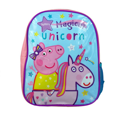 simpa Peppa Pig Unicorn 8PC Back to School Bundle with Insulated Lunch Bag.