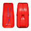 simpa Red Plastic Torpedo Speedstar Snow Sledge Toboggan - Set of 2