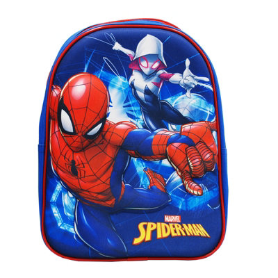 simpa Spider-Man 7PC Back to School Bundle with 3D Insulated Lunch Bag.