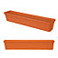 simpa Terracotta Balcony Window Trough with Watering System