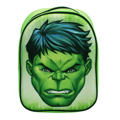 Hulk Challenge-3D Lunch Bag, Green, 25.5 X 20 Cm