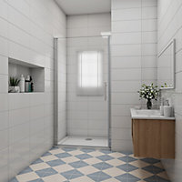 Simple Bathroom 700x1850mm Pivot Shower Enclosure Door Walk In Glass Screen